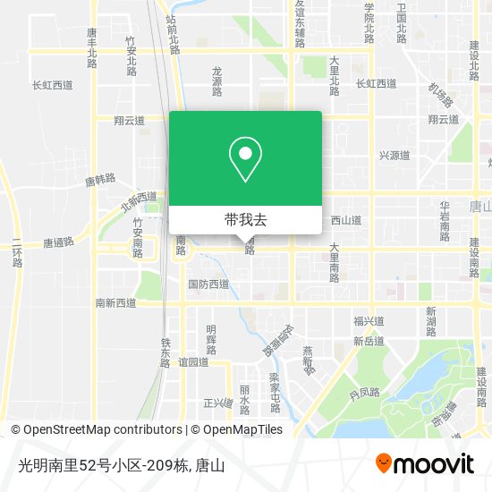 光明南里52号小区-209栋地图
