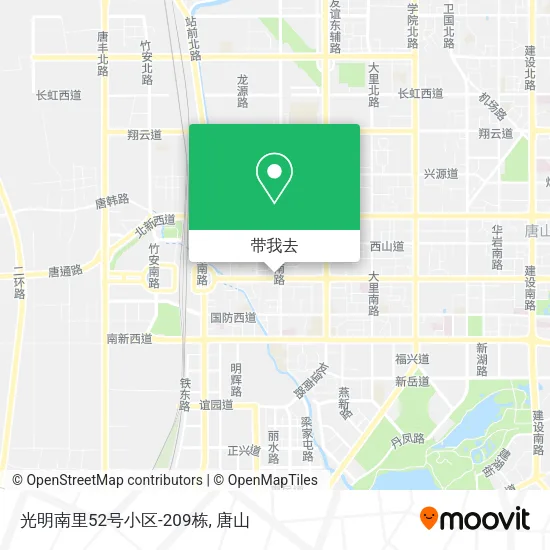 光明南里52号小区-209栋地图