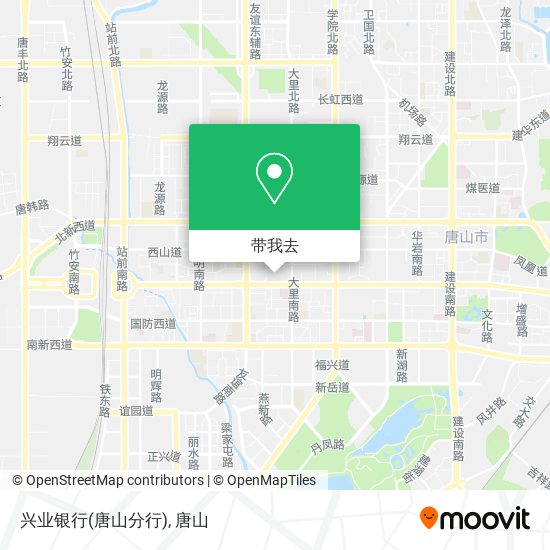 兴业银行(唐山分行)地图