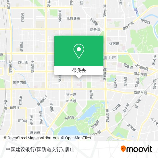 中国建设银行(国防道支行)地图