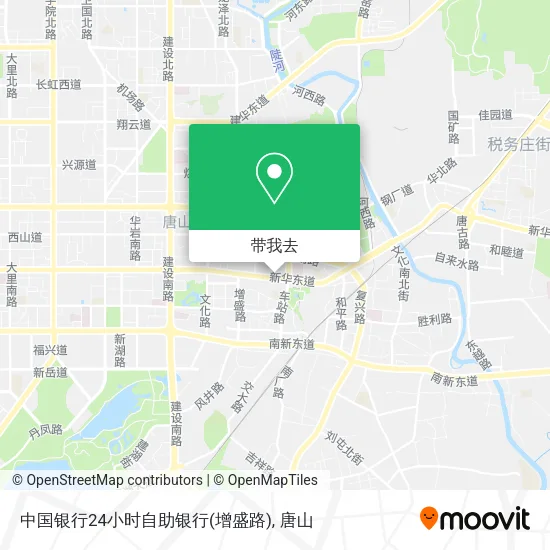 中国银行24小时自助银行(增盛路)地图