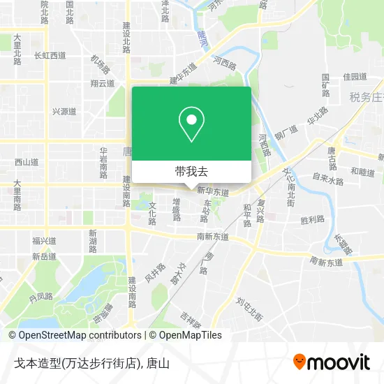 戈本造型(万达步行街店)地图