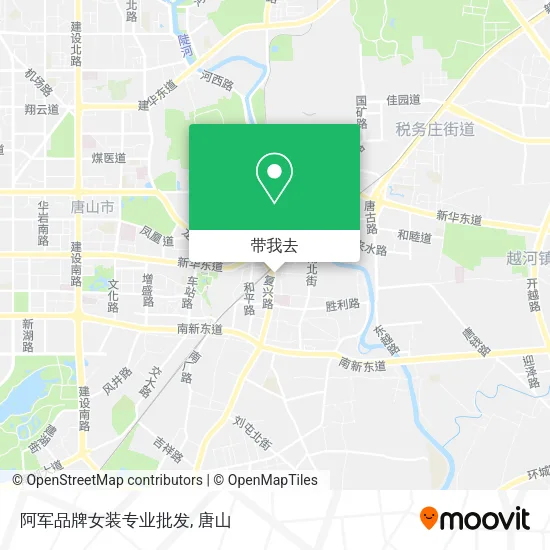 阿军品牌女装专业批发地图