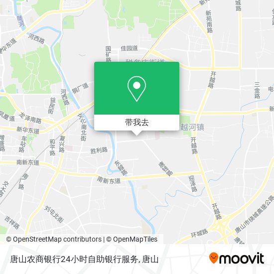 唐山农商银行24小时自助银行服务地图