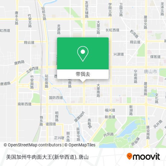 美国加州牛肉面大王(新华西道)地图