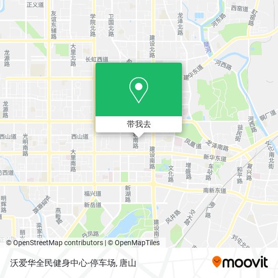 沃爱华全民健身中心-停车场地图