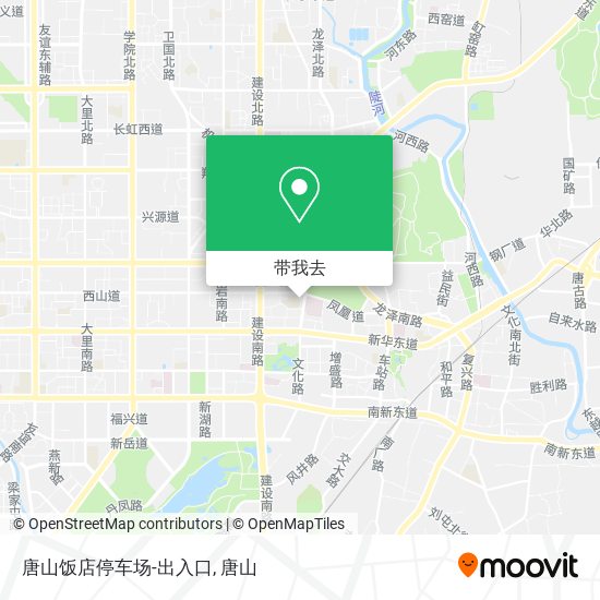 唐山饭店停车场-出入口地图