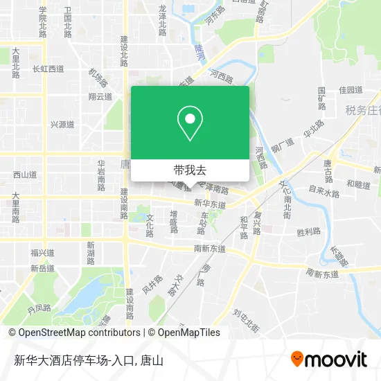 新华大酒店停车场-入口地图