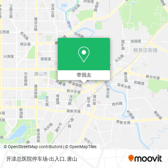 开滦总医院停车场-出入口地图