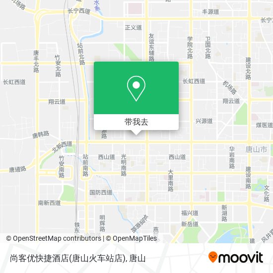 尚客优快捷酒店(唐山火车站店)地图