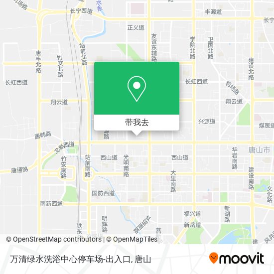 万清绿水洗浴中心停车场-出入口地图