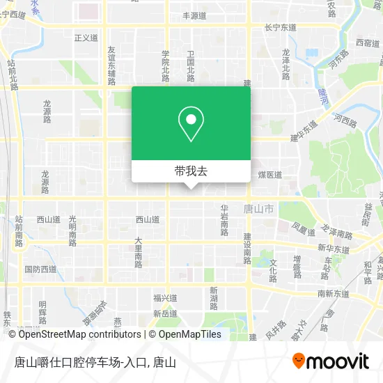 唐山嚼仕口腔停车场-入口地图