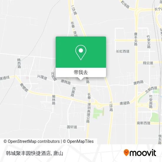 韩城聚丰园快捷酒店地图