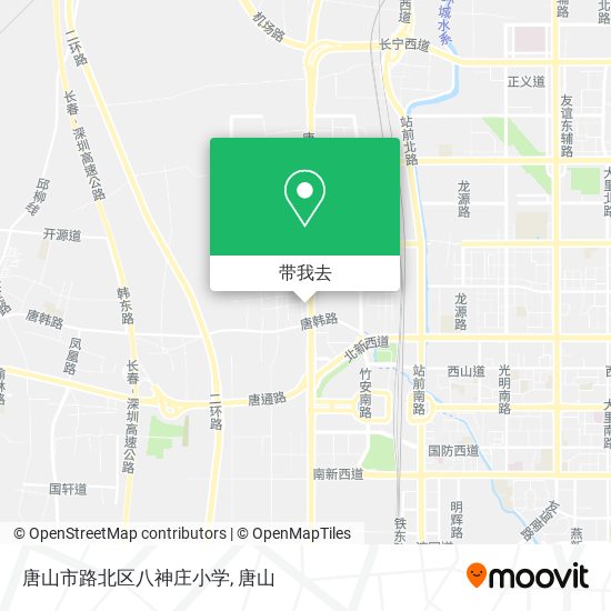 唐山市路北区八神庄小学地图