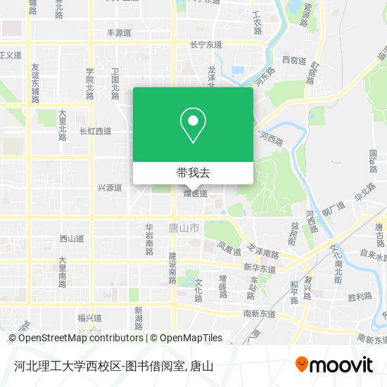 河北理工大学西校区-图书借阅室地图