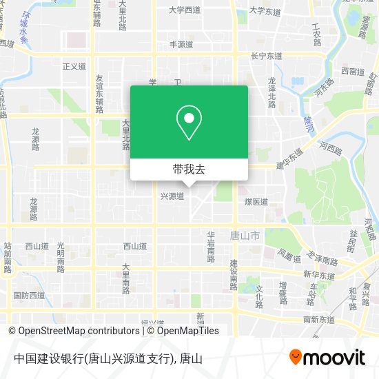 中国建设银行(唐山兴源道支行)地图