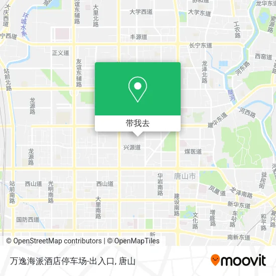 万逸海派酒店停车场-出入口地图