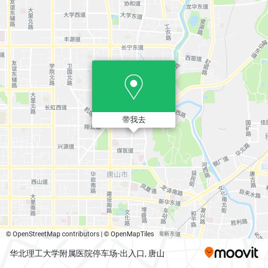 华北理工大学附属医院停车场-出入口地图