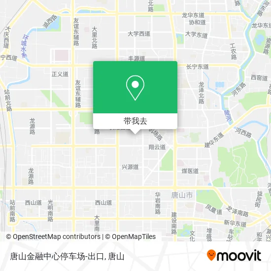 唐山金融中心停车场-出口地图