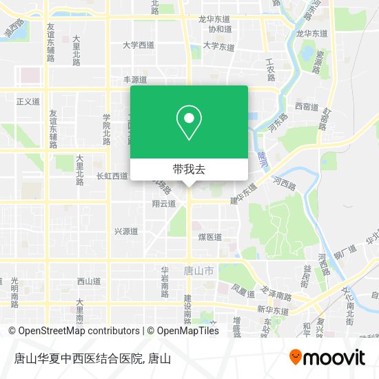 唐山华夏中西医结合医院地图