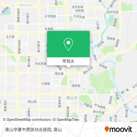 唐山华夏中西医结合医院地图