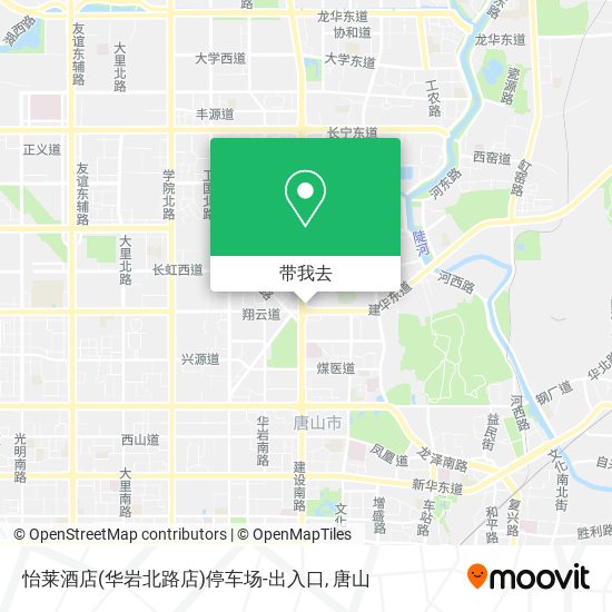 怡莱酒店(华岩北路店)停车场-出入口地图