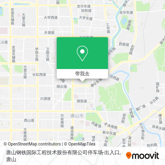 唐山钢铁国际工程技术股份有限公司停车场-出入口地图