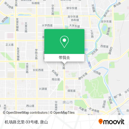 机场路北里-33号楼地图