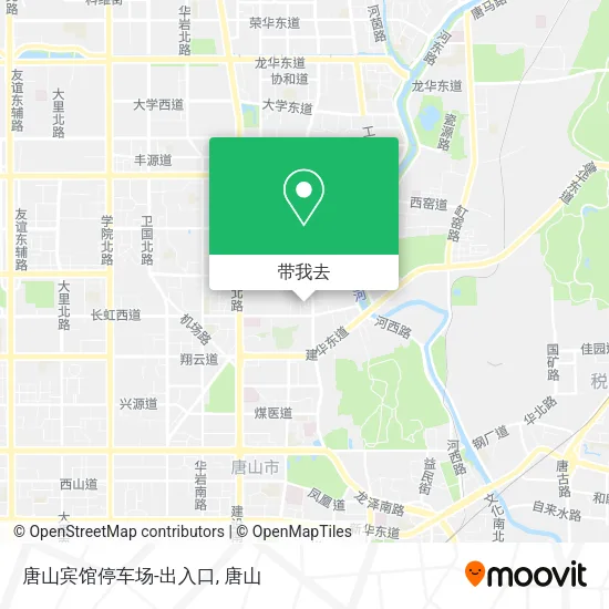 唐山宾馆停车场-出入口地图