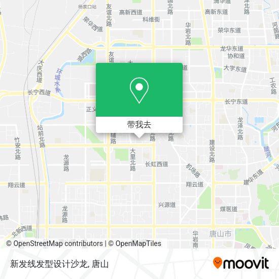 新发线发型设计沙龙地图