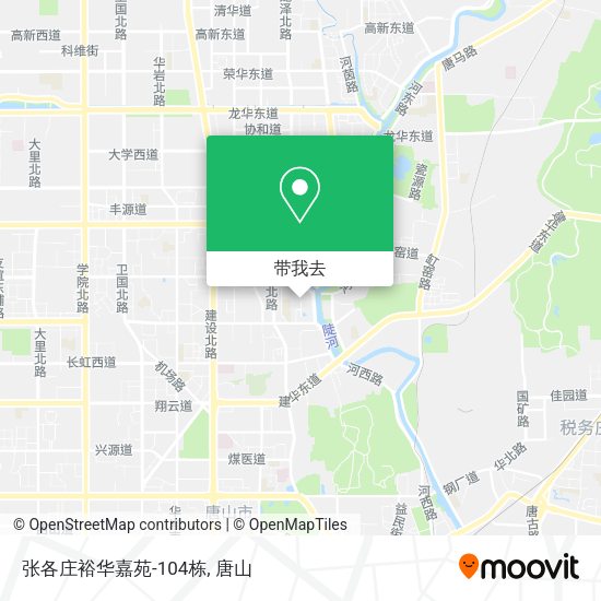 张各庄裕华嘉苑-104栋地图