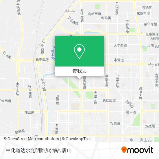 中化道达尔光明路加油站地图
