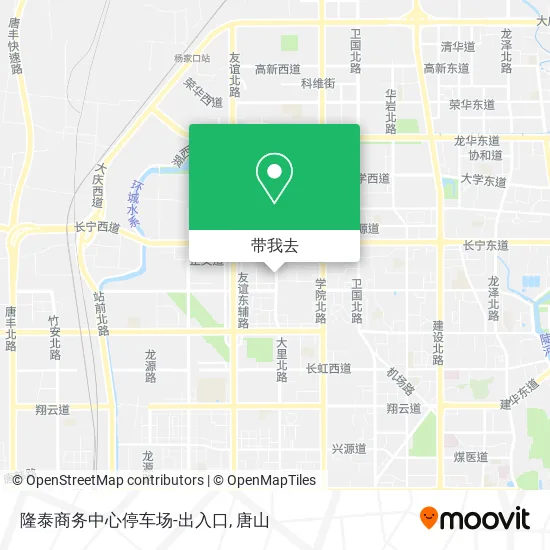 隆泰商务中心停车场-出入口地图
