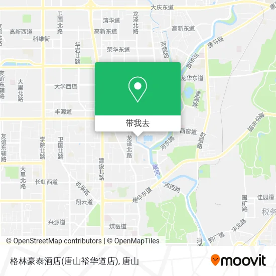 格林豪泰酒店(唐山裕华道店)地图