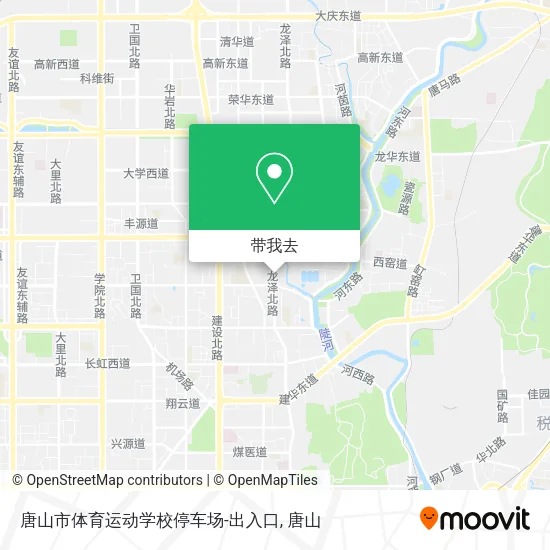 唐山市体育运动学校停车场-出入口地图