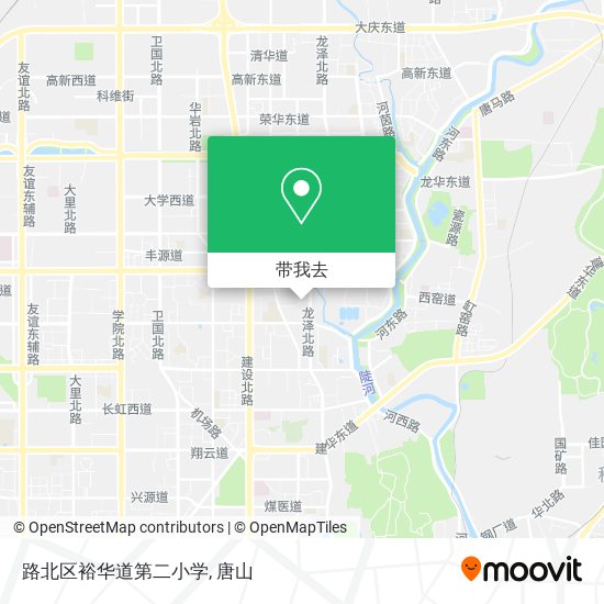 路北区裕华道第二小学地图