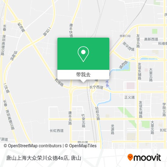 唐山上海大众荣川众德4s店地图