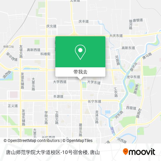 唐山师范学院大学道校区-10号宿舍楼地图