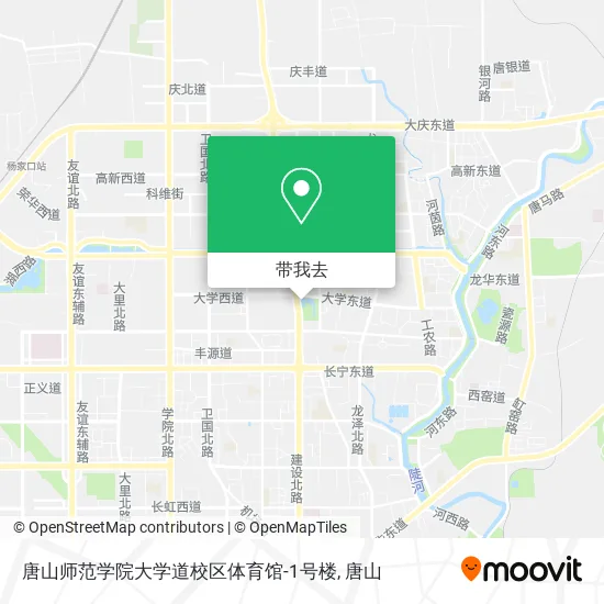 唐山师范学院大学道校区体育馆-1号楼地图