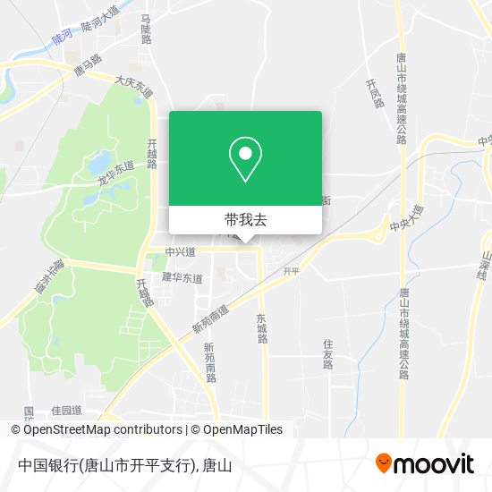 中国银行(唐山市开平支行)地图
