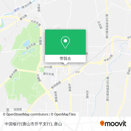 中国银行(唐山市开平支行)地图