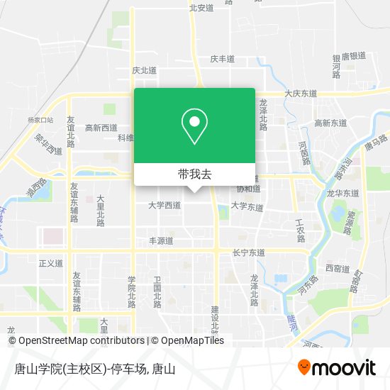 唐山学院(主校区)-停车场地图