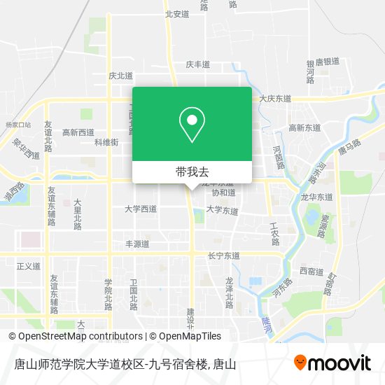 唐山师范学院大学道校区-九号宿舍楼地图
