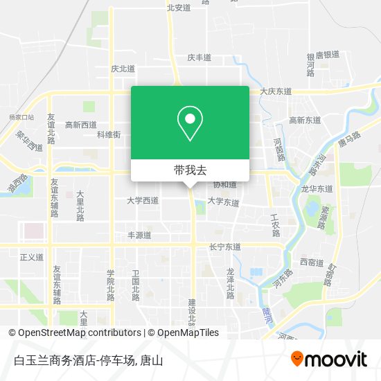 白玉兰商务酒店-停车场地图