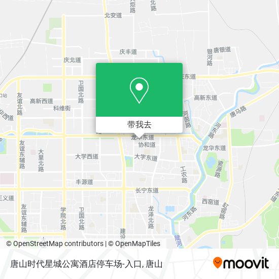 唐山时代星城公寓酒店停车场-入口地图