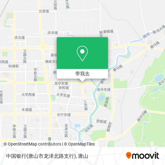 中国银行(唐山市龙泽北路支行)地图