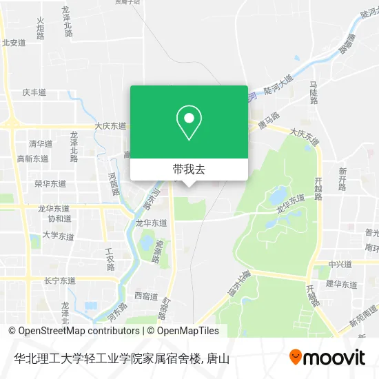 华北理工大学轻工业学院家属宿舍楼地图