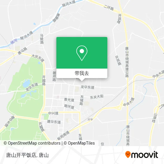 唐山开平饭店地图