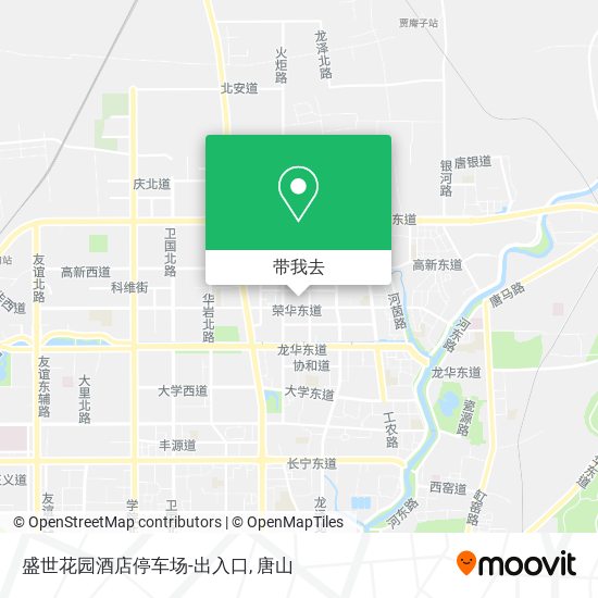 盛世花园酒店停车场-出入口地图