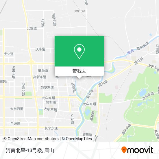 河茵北里-13号楼地图